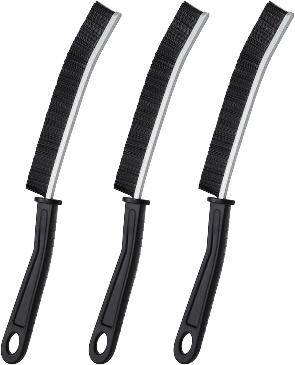 SUOXU Crevice Cleaning Brush 3-Piece Set for Gaps Tiles Toilet Kitchen