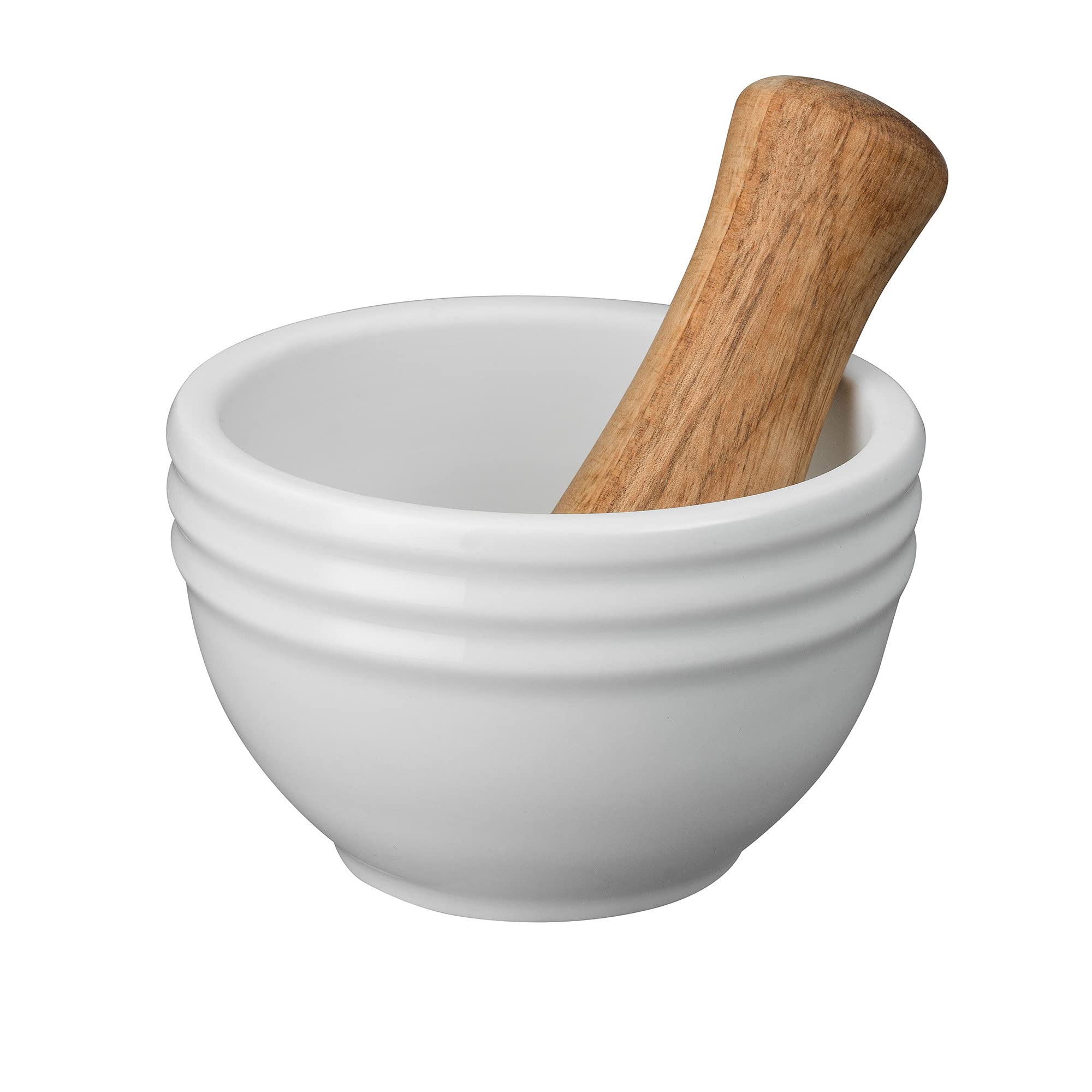 Denby - James Martin Cook Pestle & Mortar - 590ml Capacity (12.5cm x 12.5cm x 8cm) - Stylish, Sophisticated & Made for the Kitchen - Crafted From Beautiful Porcelain