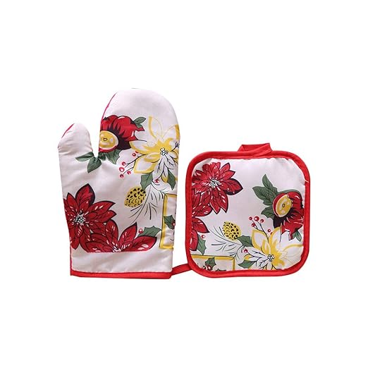 JingYuan Guantes de Horno de la Cocina Mitones del Horno y del ...