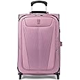 Travelpro Maxlite 5 Softside Expandable Upright 2 Wheel Carry on Luggage, Lightweight Suitcase, Men and Women, Orchid Pink Purple, Carry On 22-Inch