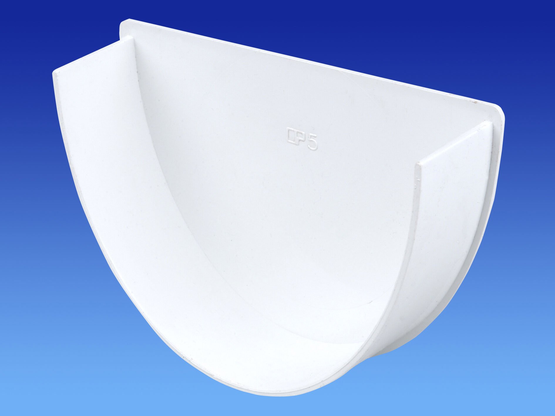 OSMA WHITE 113mm Internal Stopend for DeepLine 4.5:2.5 gutter System 9T910W