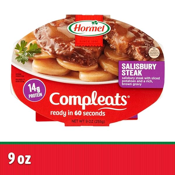 HORMEL COMPLEATS SALISBURY STEAK, 9 OUNCE