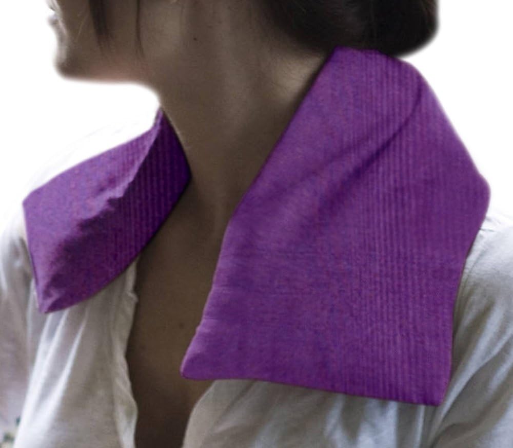 Organic Maati Nature Soothe Hot/Cold Body Wrap (Purple, 16 Cms X 49 Cms X 1.5 Cms) - Lemongrass