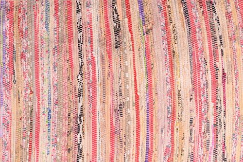 2x5 ft Runner Rug Beige Area Rugs Cotton Runner HandWoven (22''x 58'') Carpet Entry Way Bedroom Living Room Dining Bathroom Rug by MystiqueDecors