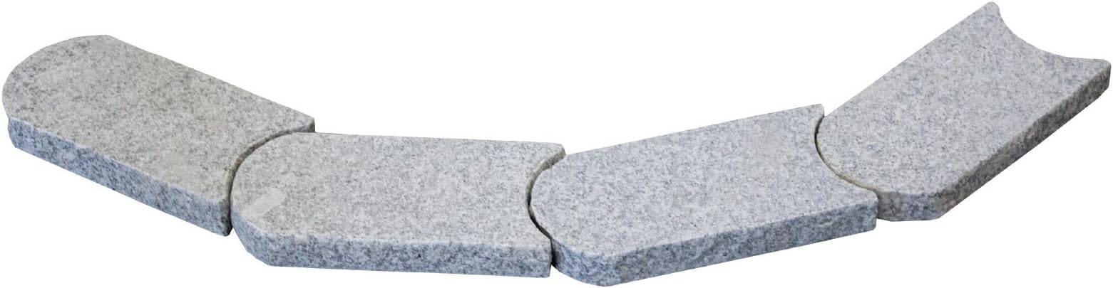 Intergarden Rasenkante Mahkante Abgrenzung Einfassung Umrandung 1stk Oder 4stk Oder 20stk Wahlbar Aus Granit Hochwertiges Produkt Aus Naturstein 1stk 4stk Oder 20stk 20 Amazon De Garten