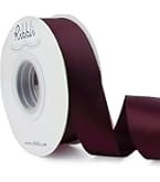 Trimming Shop Cinta De Poliéster Satinado De Doble Cara De 1.969 In X 32.8 Ft Para Tela, Manualidades Y Manualidades, Lazos, Envoltura De Regalos, Recuerdos De Boda Y Decoración Del Hogar