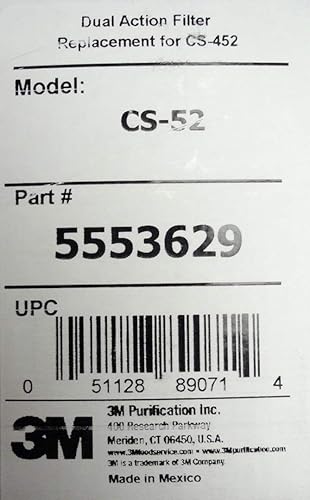 3M CS-52 5553629 - Cartucho de filtro de agua para frigorífico ...
