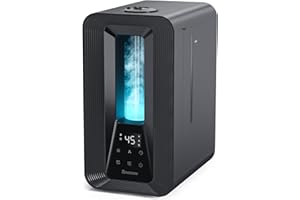 BREEZOME 6L Humidifiers for Bedroom, Top Fill Cool Mist Humidifier with Aroma Diffuser, Night Light, Humidistat, Last up to 5