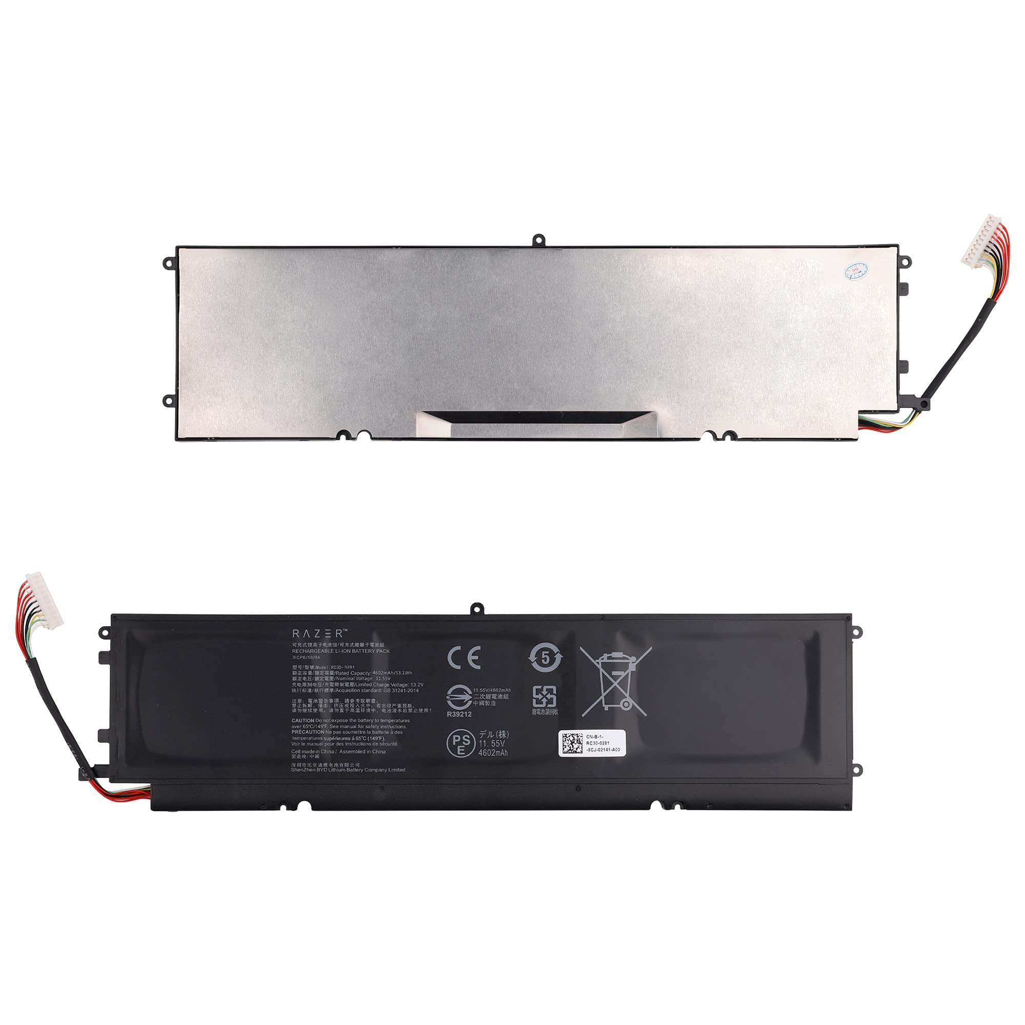 E-yiiviil Replacement Battery RC30-028102 RC30-02810200 RC30-0281 Compatible with Razer Blade Stealth 13 2018 2019 RZ09-02810E71