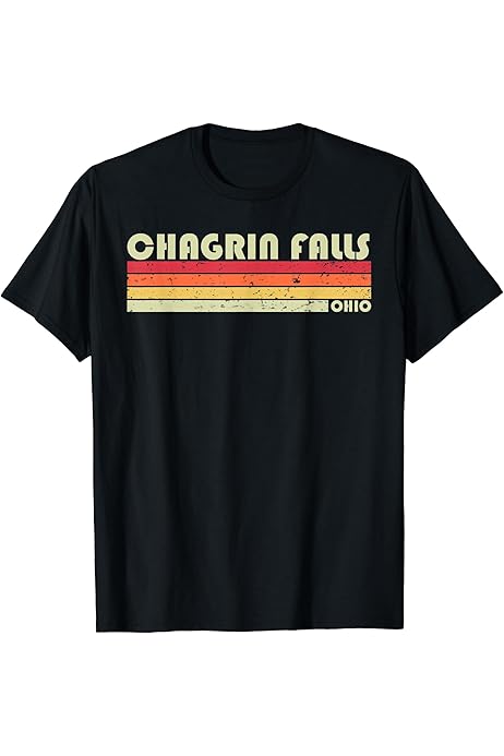 Amazon.com: CHAGRIN FALLS OH OHIO Funny City Home Roots Gift Retro 