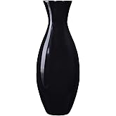 Handcrafted Sustainable Bamboo Vase - Decorative 20-Inch-Tall Teardrop Floor Vase for Silk Plants, Flowers, and Filler Decor 