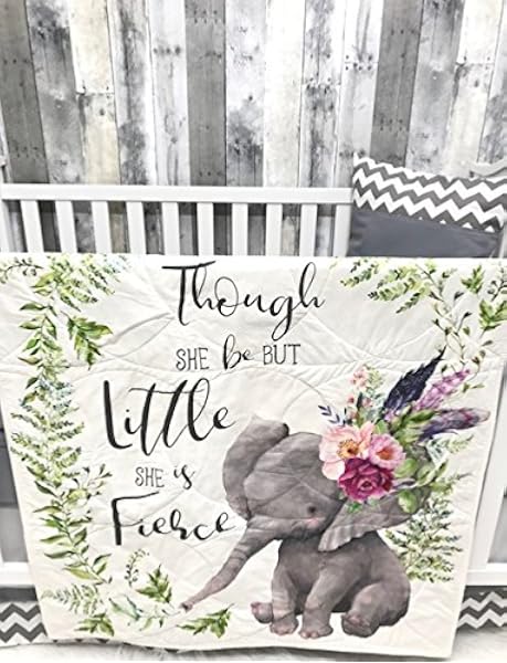 boho elephant crib bedding