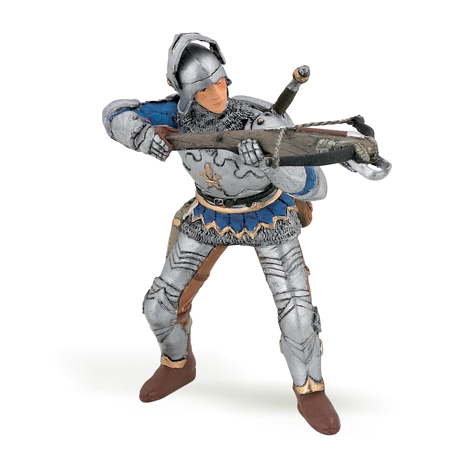 Papo 39753 Blue crossbowman MEDIEVAL-FANTASY Figurine, Multicolour