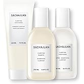 SACHAJUAN Clarifying Kit | Scalp Scrub + Shampoo + Conditioner | Complete Detox for Buildup, Oil & Impurities | Balanced Scalp & Lightweight Hydration | Vegan & Sulfate-Free | Set of 3