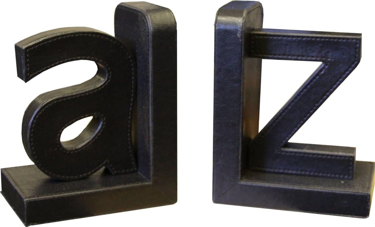 Landon Tyler Natural Interiors Handcrafted Faux Leather AZ Bookends