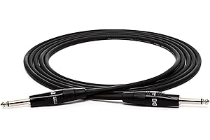Hosa HGTR025R Pro Right Angle REAN Guitar Instrument Cable Right-Angle to Straight, 25-Feet