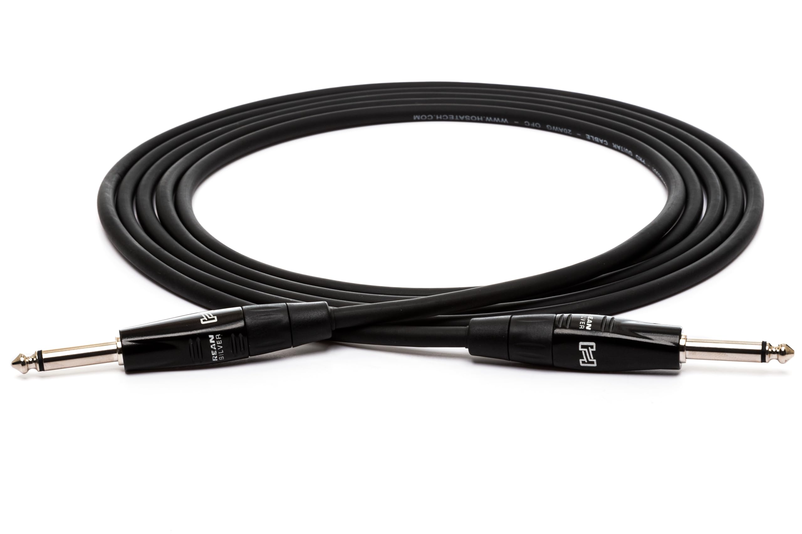 Hosa HGTR-005R REAN Straight to Right-Angle Pro Guitar Cable, 5 feet