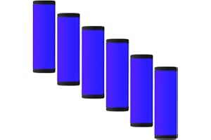 BAGSWEET Luggage Handle Wrap 6 Pack-Neoprene Luggage Handle Wraps for Suitcase/Beach Bag/Backpacks Bright Suitcase Identifiers Travel Accessories for Airplane (Blue)