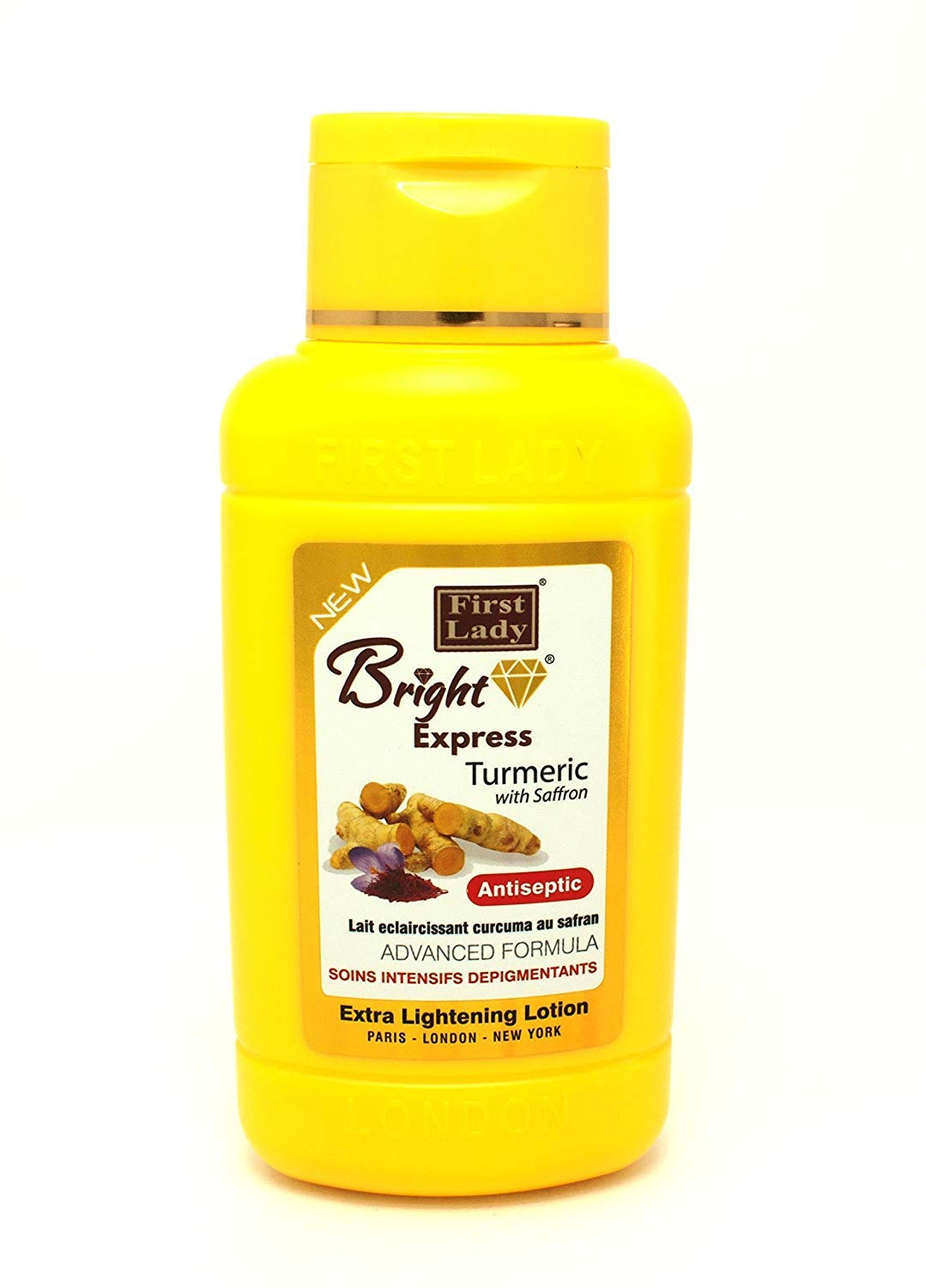 Bright Express Turmeric & Saffron Extra Skin Brightening Lotion 500ml - with kojic acid, dark spot, melanin, hyper pigmentation