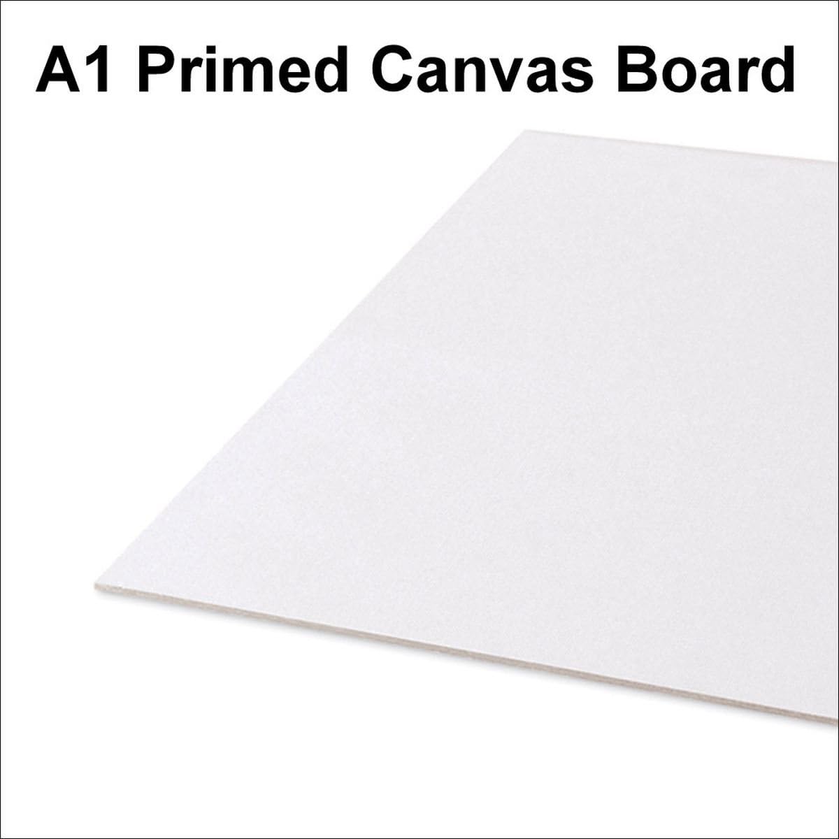 A1 Canvas Board Primed Painting Panel (594 x 841mm) 100 Cotton for Oil