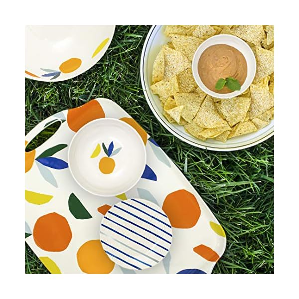 Kate Spade New York Women's 2Piece Melamine Chips and Dip Serving Bowl