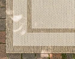Unique Loom Outdoor Border Collection Area Rug