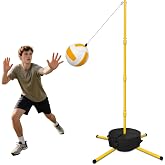 SportzPals Tetherball Ball and Rope, Tetherball Set with Sturdy Base and Pole, Adjustable Tether Ball Pole for Playground, Outside Ball Games Sports for Youth &amp; Adults