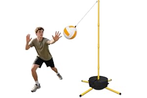 Tetherball Ball and Rope, Tetherball Set with Sturdy Base and Pole, Adjustable Tether Ball Pole for Playground, Outside Ball 