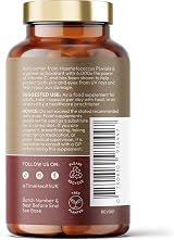 Time Health Astaxanthin 7mg 120 Caps Natural Haematococcus Pluvialis UK view 3
