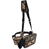 Camo Hunting Fanny Pack with Handwarmer, Lightweight Hunter Waist Pouch Bag Waterproof Hunting Camouflage Accessories with 2 Adjustable Belts for Cold Weather Outdoor Climbing Hiking Ice Fishing