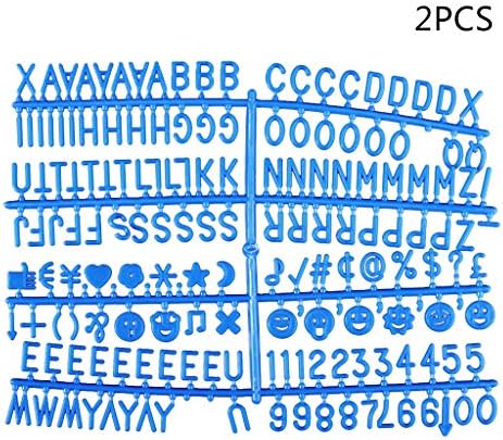WINJEE,Characters For Felt Letter Board 340 Piece Multicolor Numbers For Changeable Letter Board Blue