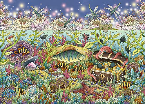 Ravensburger Puzzle 15988 - Dämmerung im Unterwasserreich - 1000 Teile – Bild 3