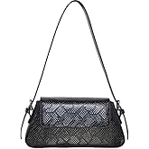 Motleader Silver Metallic Evening Bag for Women Y2K Silver Leather Shoulder Bags Sparkle Purse for Prom Wedding Party | Sparkle Purse, for Prom, Wedding Party