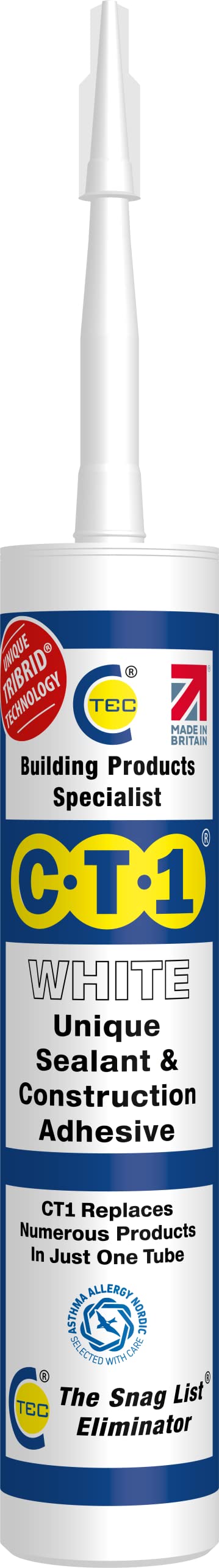 CT1 White TRIBRID® Multi Purpose Sealant & Adhesive - 290ml