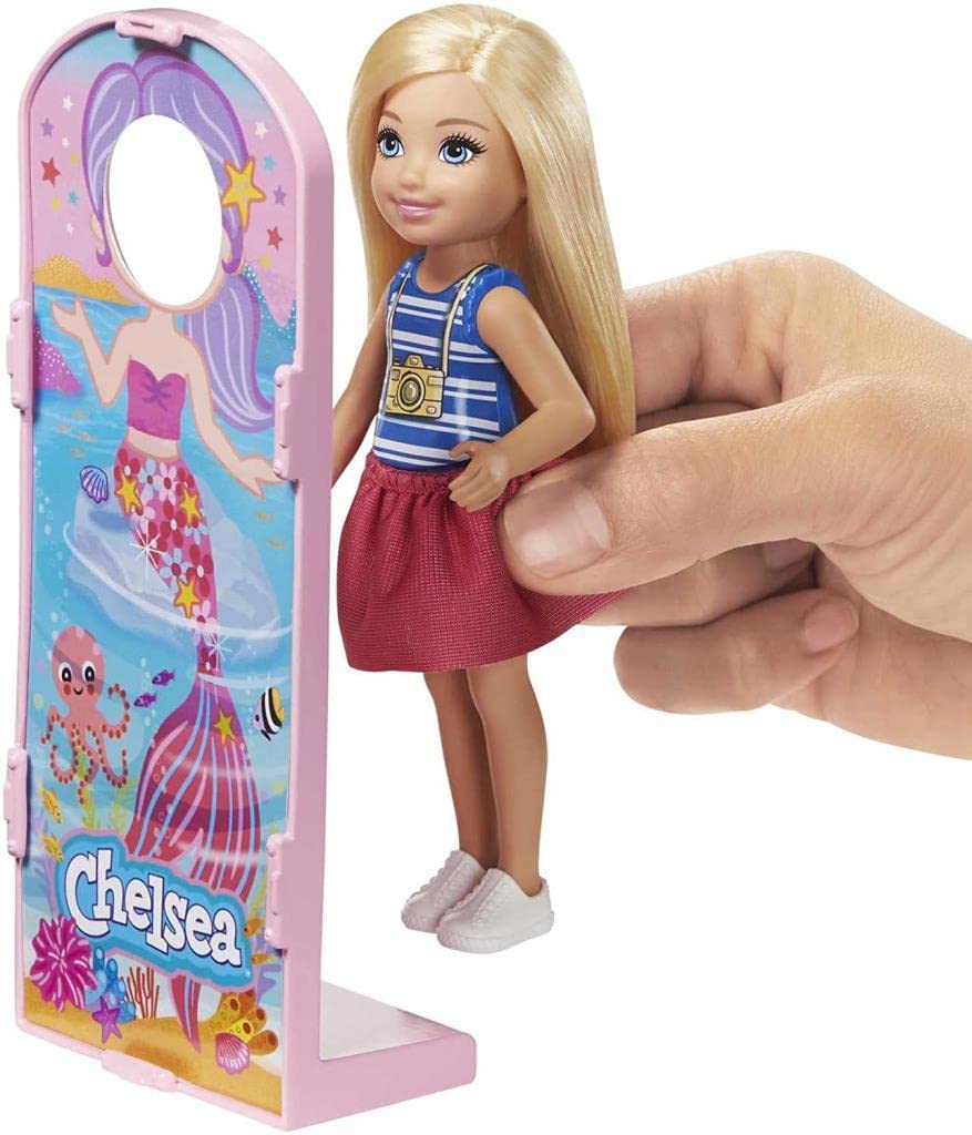 Barbie Club Chelsea Carnival Playset with Blonde Small Doll, Pet & Accessories, Spinning Ferris Wheel, Bumper Cars & More