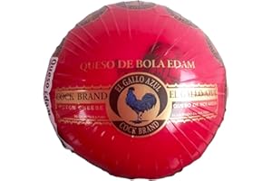GENERIC Edam Cheese Ball Gallo Azul 3.3 lbs – Authentic Dutch-Style Aged Cheese, Wax-Sealed for Long Shelf Life, Rich Flavor – No Refrigeration Needed Until Opened