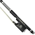 WinsterBow Carbon Fiber Violin Bow 1/8 Unbleached White Horse Hair Art No.VN108 (1/8)