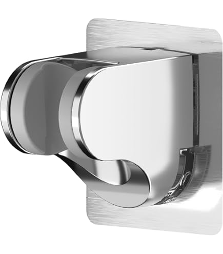 thumbnail image 2 of RIVOODS Adjustable Suction Shower Head Holder - 4 Angles, 360° Rotation, Polished Chrome 2 of 13