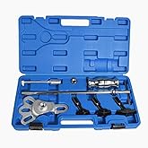 Alltooetools Rear Axle Bearing Remove Puller Tool Kit Bearing Remover Set with Slide Hammer Yoke and 3 Adapters, 1" to 2-7/8"