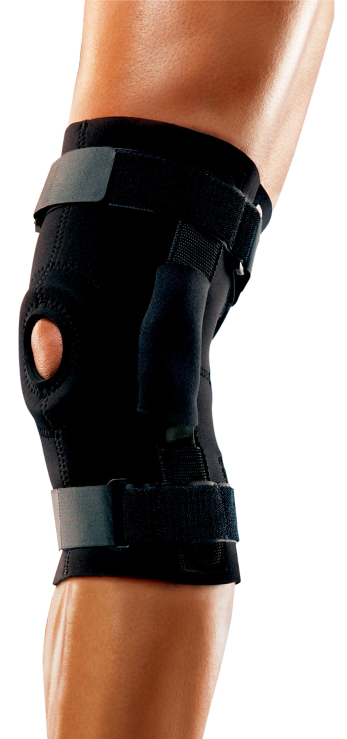 ACE Hinged Knee Brace, Helps support weak, injured, arthritic or sore knee, , One Size Fits Most, Black