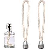 2 Pcs Oil Lamp Wick Replacement for Catalytic Fragrance Lamps &ndash; Compatible with Lampe Berger &amp; All Catalytic Aroma Lamps, 7.28 Inch Wick for Air Purification &amp; Home Fragrance Diffusion (Silver)