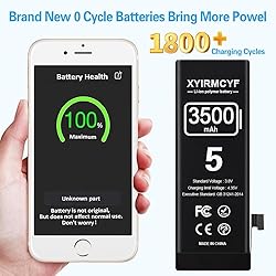 XYIRMCYF 3500mAh Super Capacity Battery Compatible