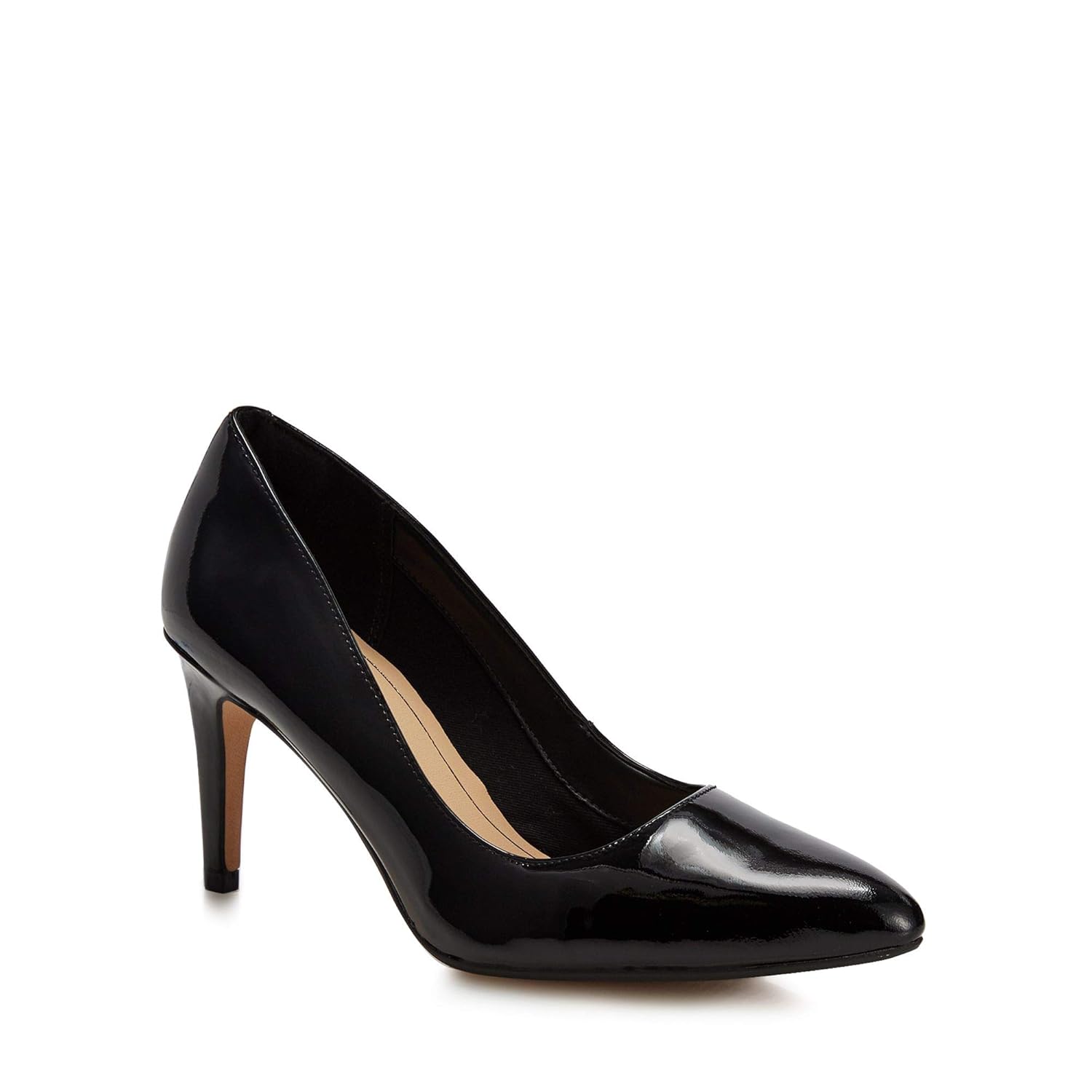 clarks patent court shoes