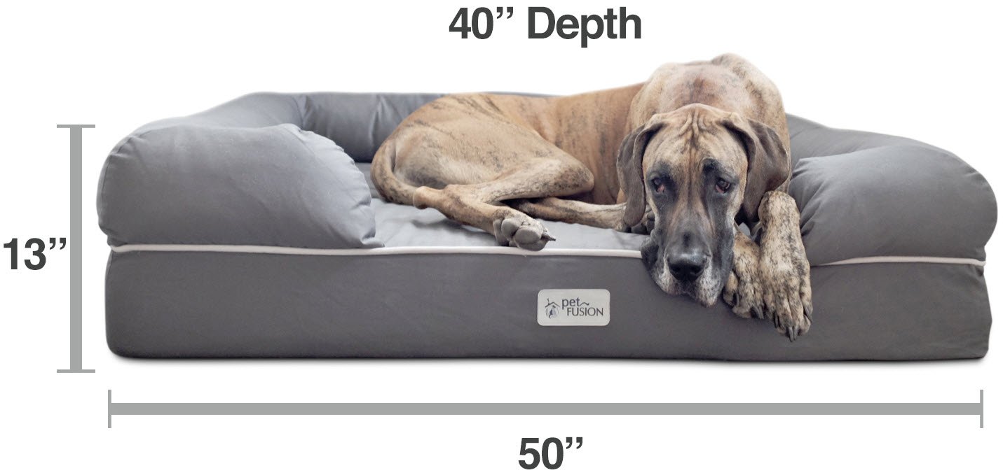 PetFusion Ultimate Jumbo XXL WATERPROOF Memory Foam Dog Bed. (50 x 40 x 13"; eBay