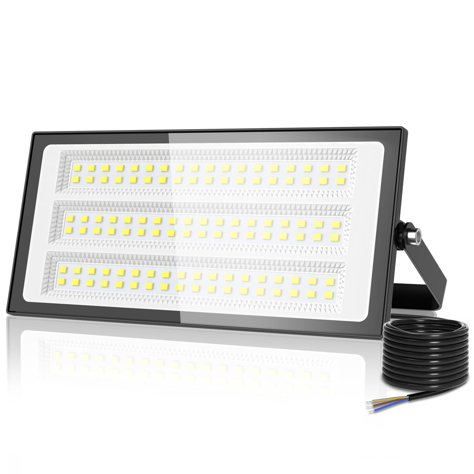 Ankishi 100W LED Floodlight Outdoor - Super Bright 10000LM Outdoor Security Lights IP66 Waterproof Flood Lighting 6000K Cool White Wall Light Outdoor Lights for Garage Patio Backyard Front Yard