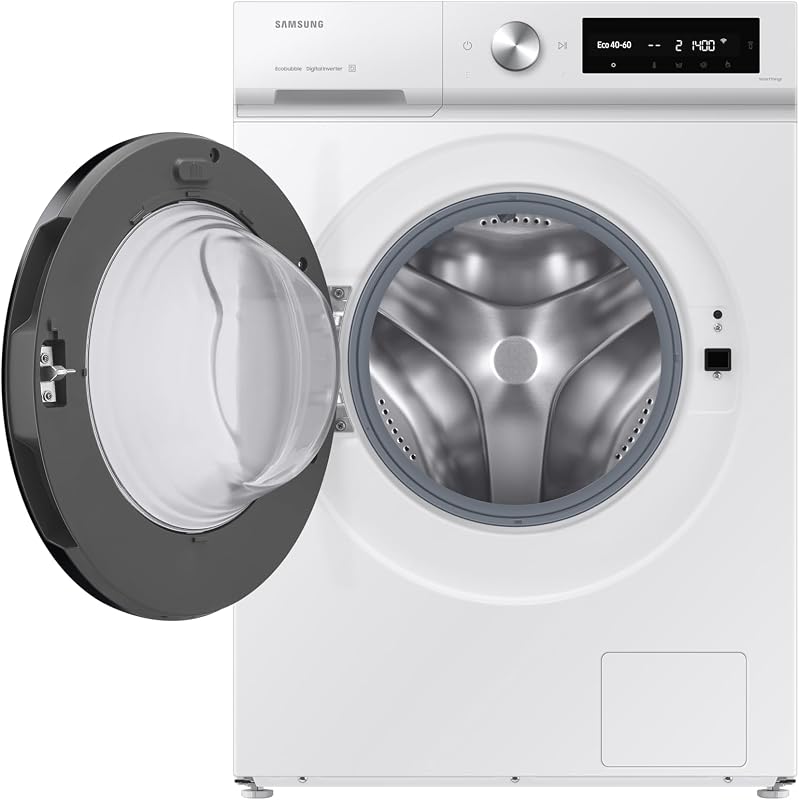 WW11DB7B34GWU3 - Lavadora AI EcoBubble, 11 kg, A-20% con Super Speed 39, Vapor, Color Blanco