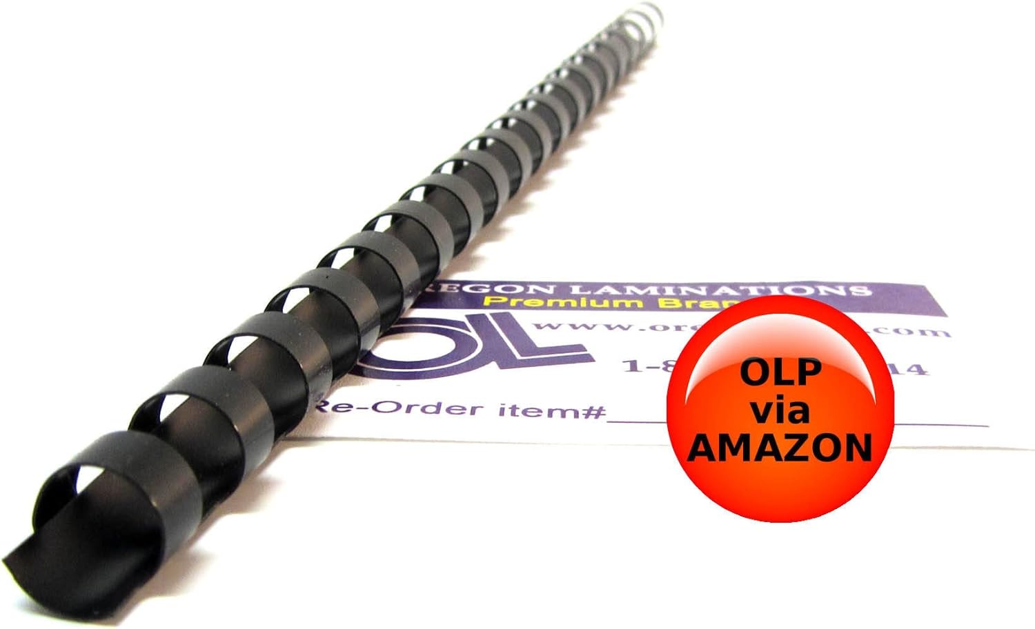 Black Comb Binding Spines 3/16inch [pk of 1000] 5mm