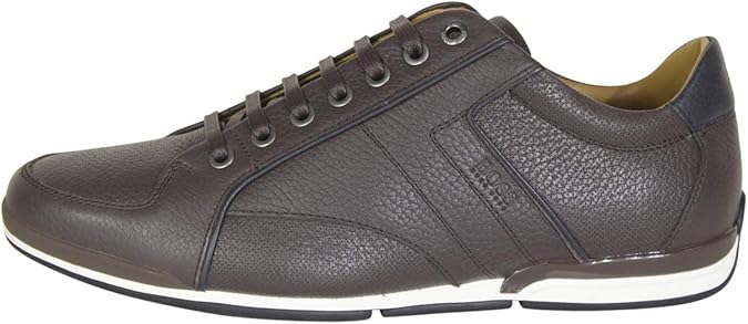 boss saturn leather trainers