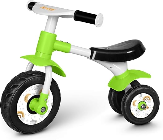 Amazon 三輪車 Besrey ペダルなし自転車 3輪 1歳 2歳 3歳 子供 女の子 男の子 幼児用 室内 安定性アップ ミニ バイク バランス 軽量 ノーパンクタイヤ 出産祝い 誕生日プレゼント グリーン 三輪車 おもちゃ