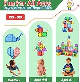 Coodoo Magnetic Tiles Starter Set 36 Pieces Classroom Toys 3+ Rainbow view 4